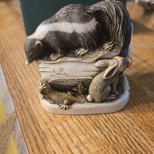 Harmony Kingdom Black and White Skunk Box